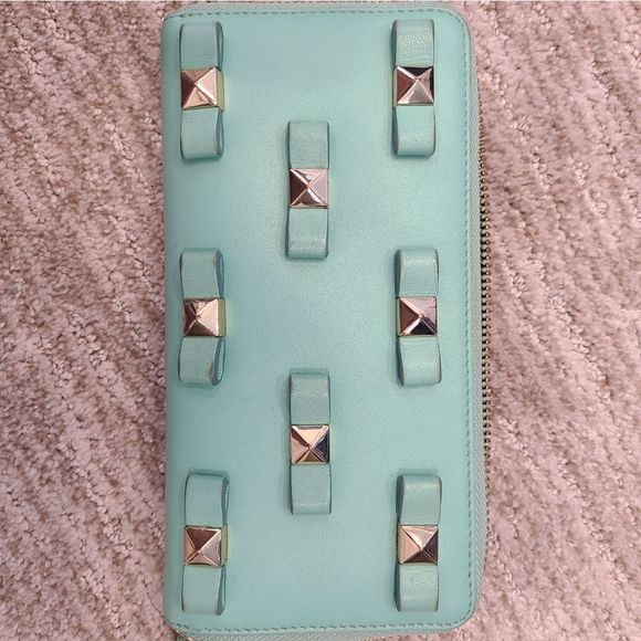 Kate Spade Studded Bow Zip Around Wallet - Picture 6 of 7
